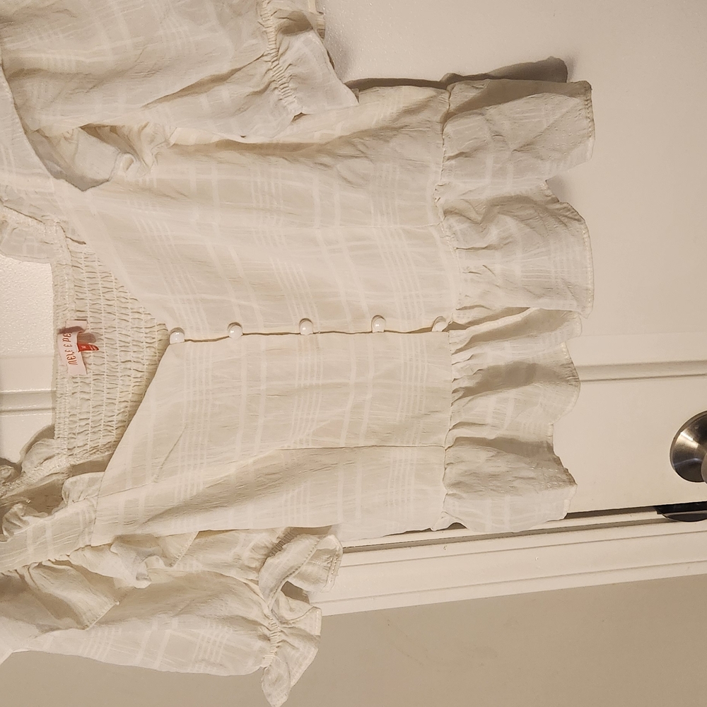 White Button-Up Blouse